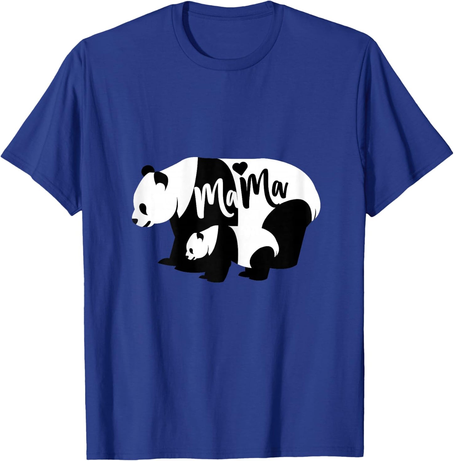 Cute Panda Mama & Cub Bear Mom T-Shirt - T-Shirt | Royal