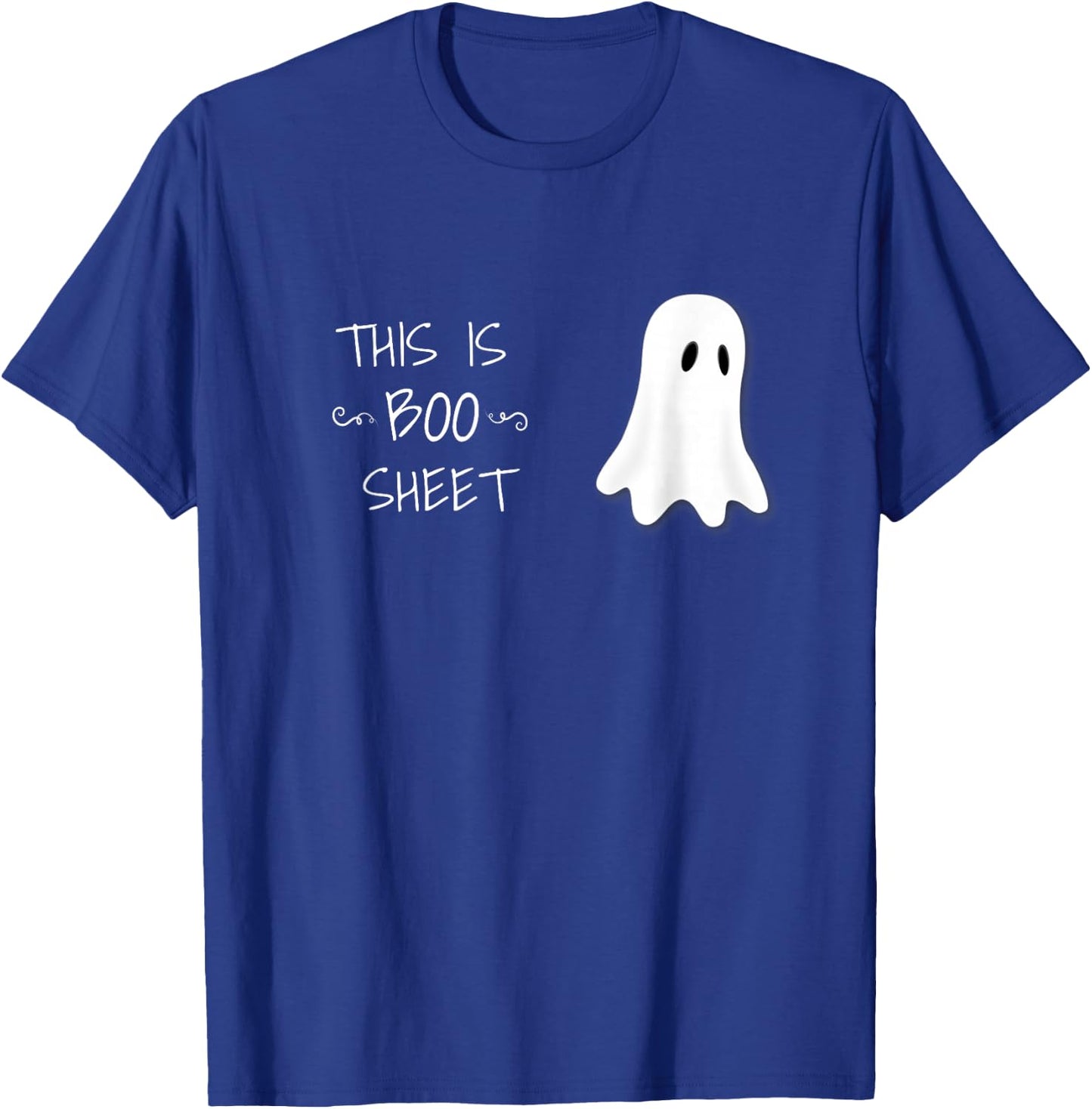 Funny Halloween ghost This is Boo Sheet T-Shirt - T-Shirt | Royal