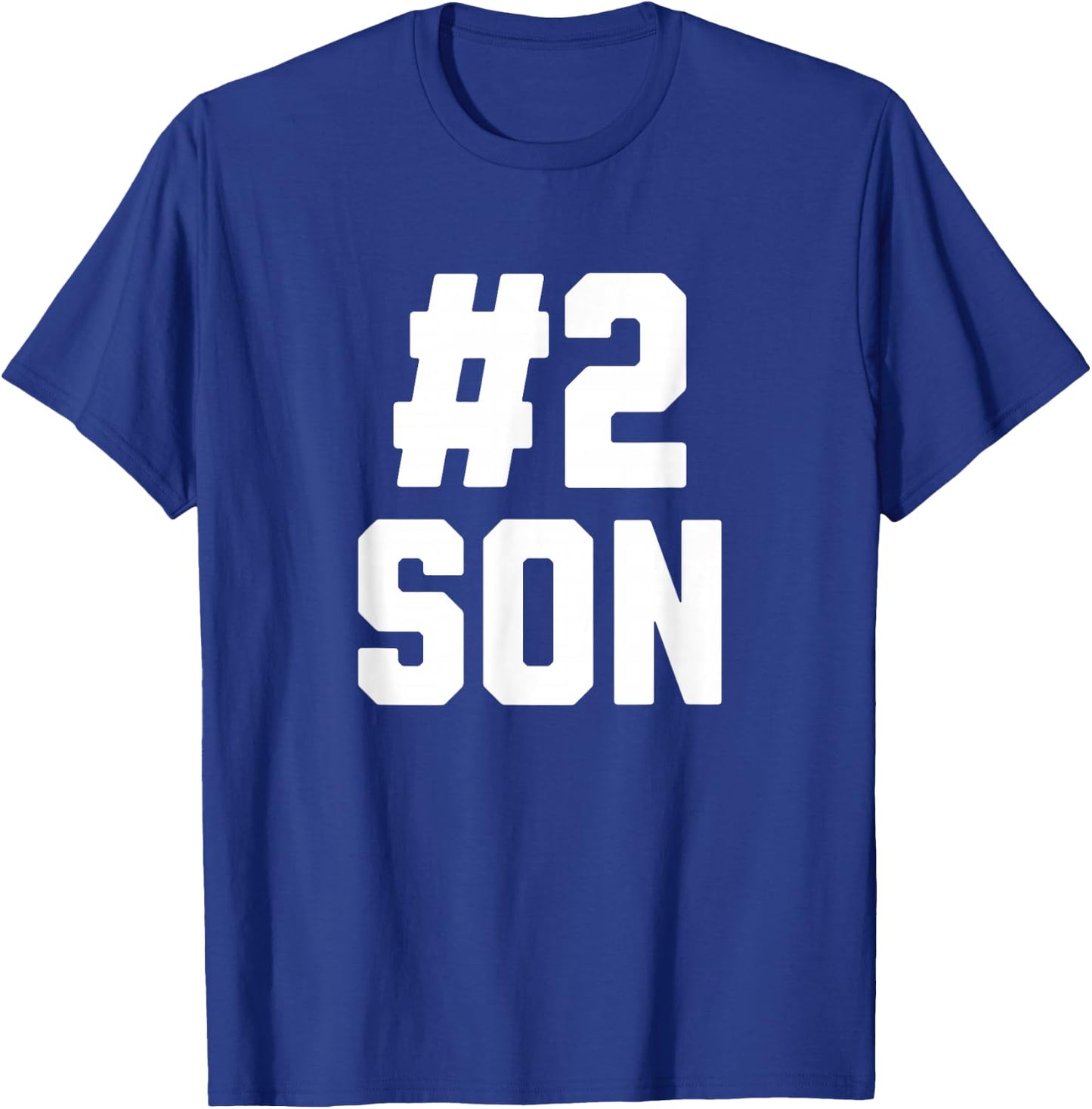 Number Two Son Funny Family Matching Greatest #2 Son T-Shirt - T-Shirt | Royal
