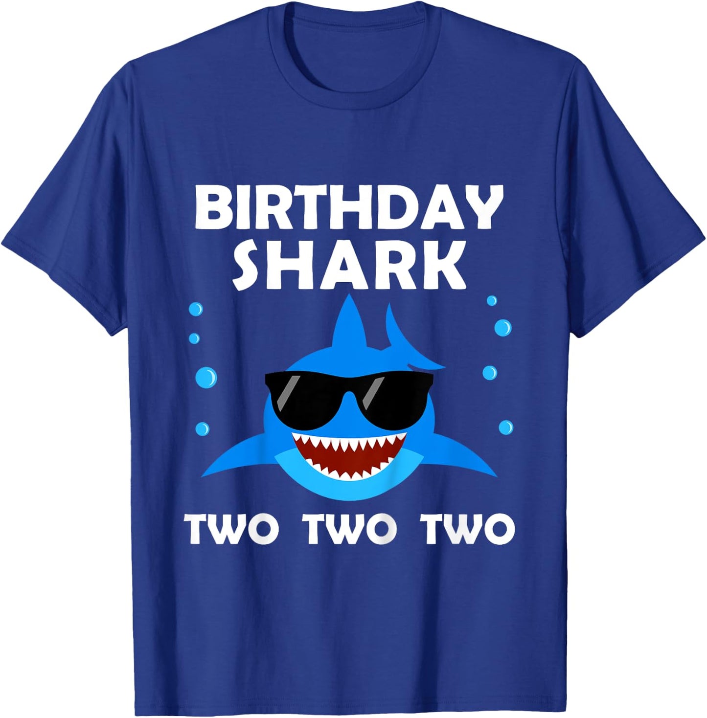 2nd Birthday Boy Shark Two Matching Party Gifts for Kids T-Shirt - T-Shirt | Royal