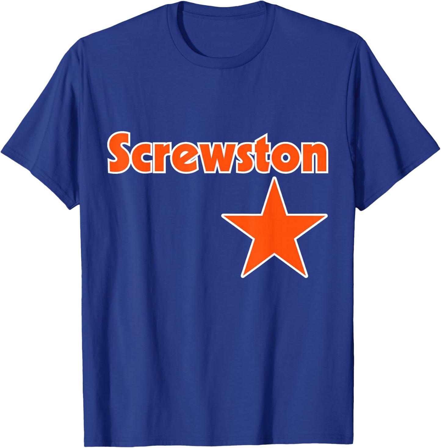 Screwston Texas H-town Houston Retro T-Shirt - T-Shirt | Royal