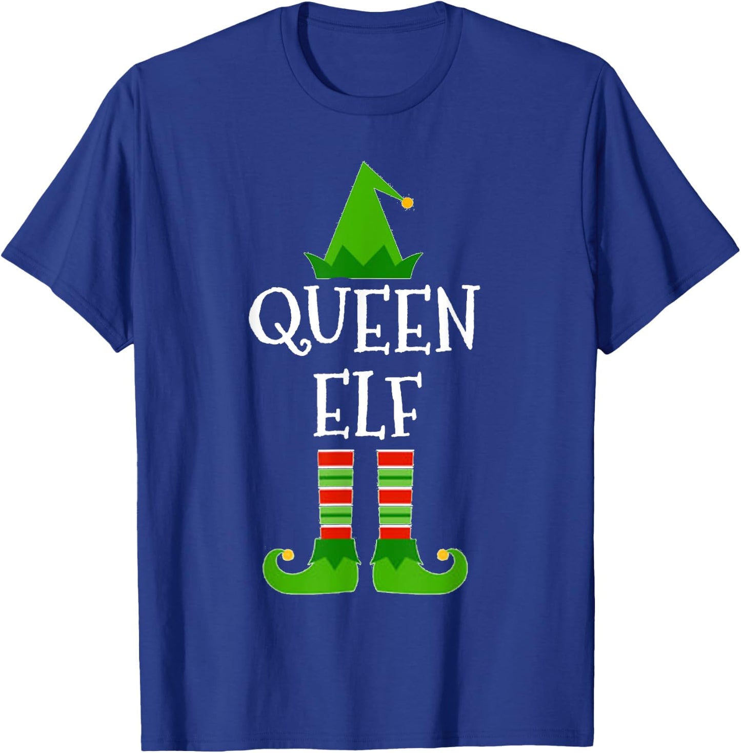 Queen Elf Matching Family Group Christmas T Shirt T-Shirt - T-Shirt | Royal