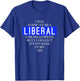 Going To Be A Liberal Funny Halloween Simple Costume T-Shirt - T-Shirt | Royal