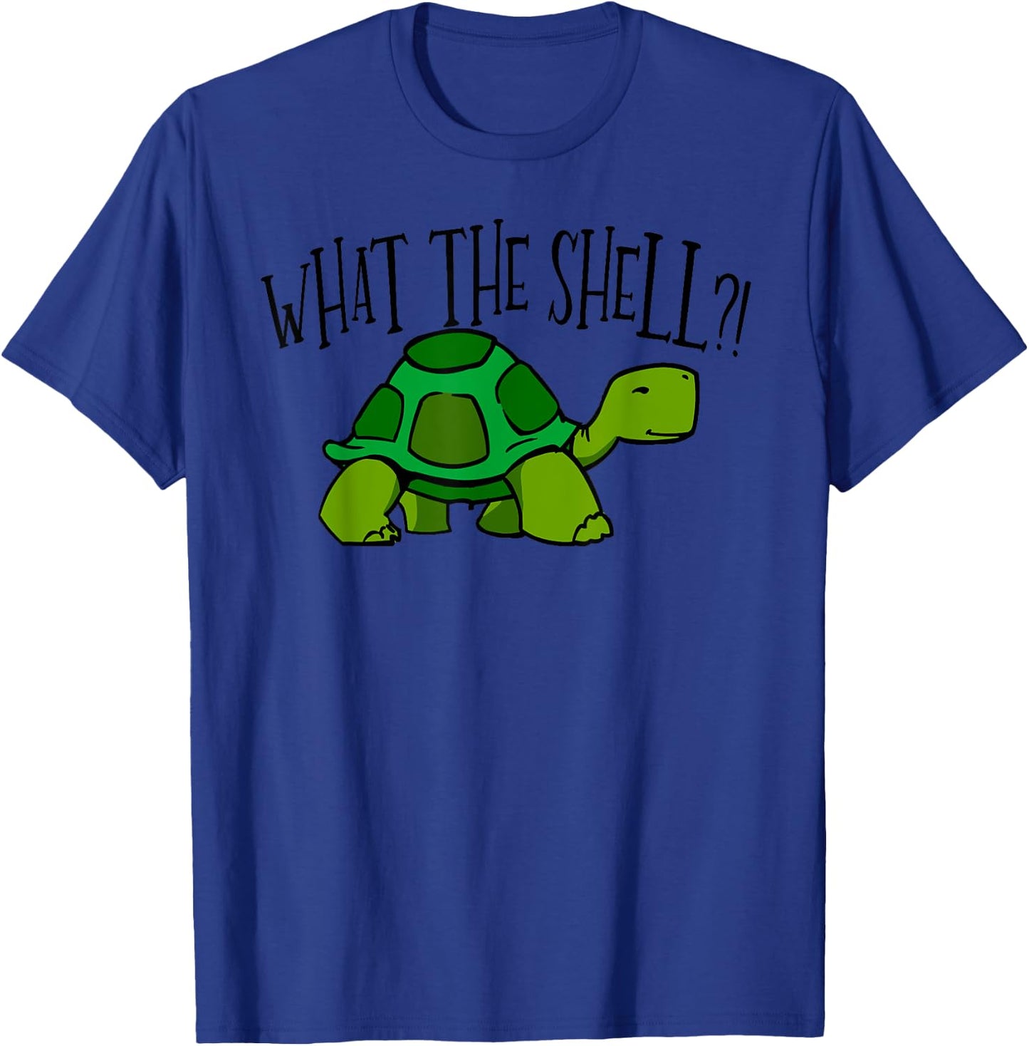 What The Shell Funny Turtle t Shirt T-Shirt - T-Shirt | Royal