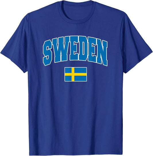 Sweden Flag Swedish National Pride Vacation T-Shirt - T-Shirt | Royal