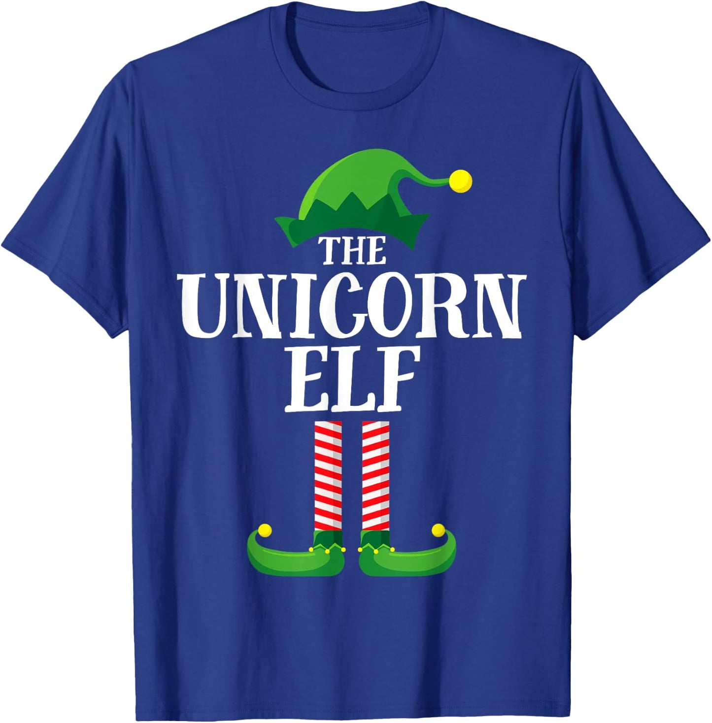 Unicorn Elf Matching Family Group Christmas Party Pyjamas T-Shirt - T-Shirt | Royal