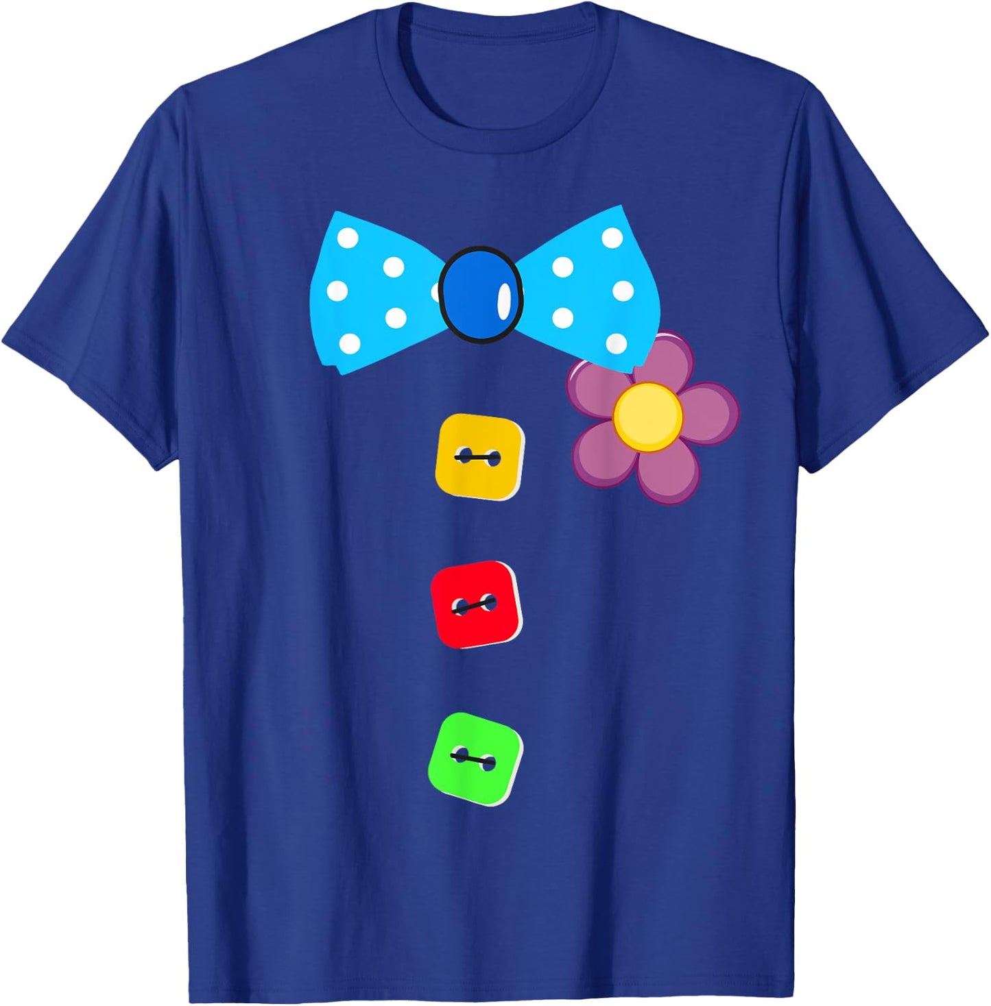 Halloween Clown Tie Costume For Man Woman And Kids T-Shirt - T-Shirt | Royal