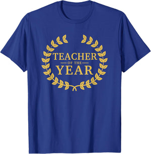 Teacher of The Year - Greatest Ever Award Day T-Shirt - T-Shirt | Royal