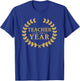 Teacher of The Year - Greatest Ever Award Day T-Shirt - T-Shirt | Royal