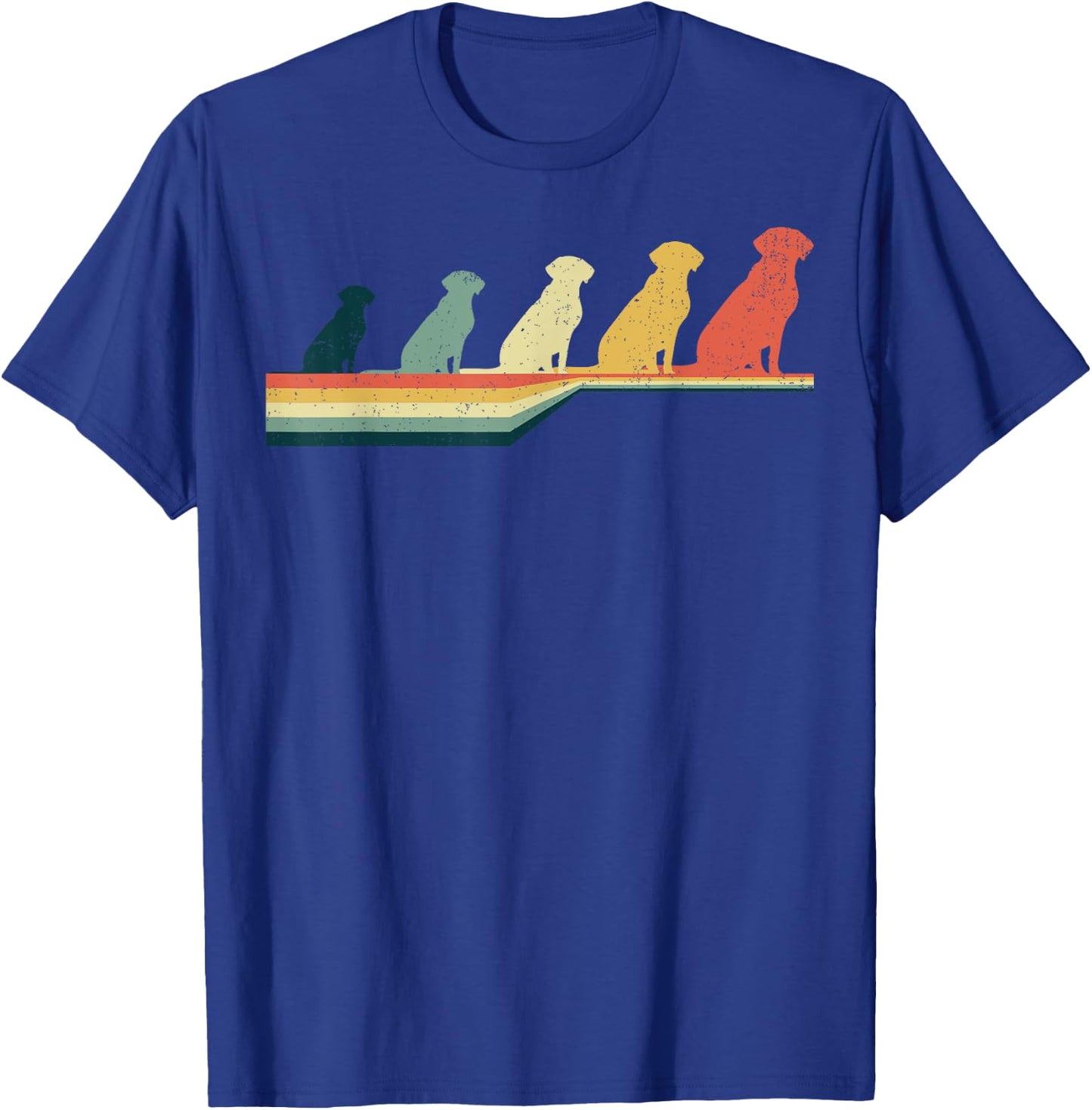 LAB , Vintage Retro Style T-Shirt - T-Shirt | Royal