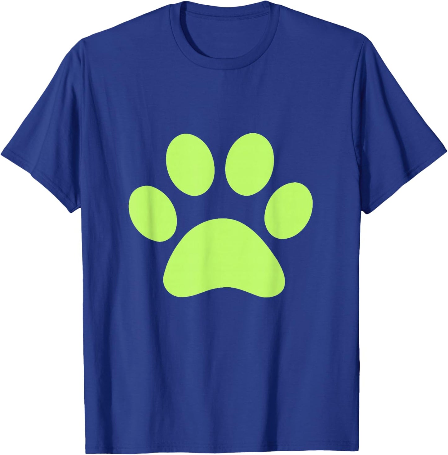 Lime Green Paw Print Dog Lover T-Shirt - T-Shirt | Royal