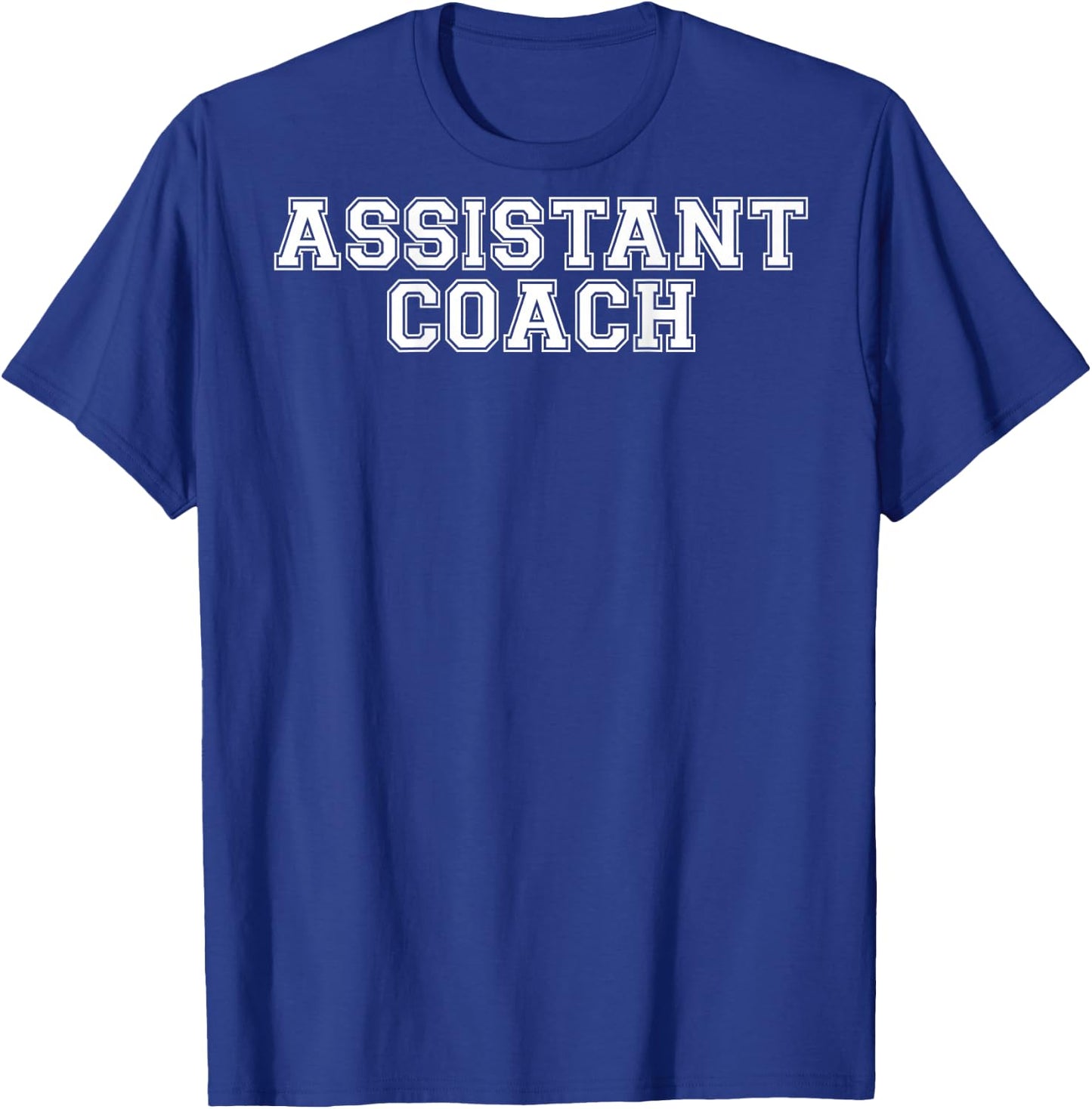 Assistant Coach On Back T Shirt T-Shirt - T-Shirt | Royal