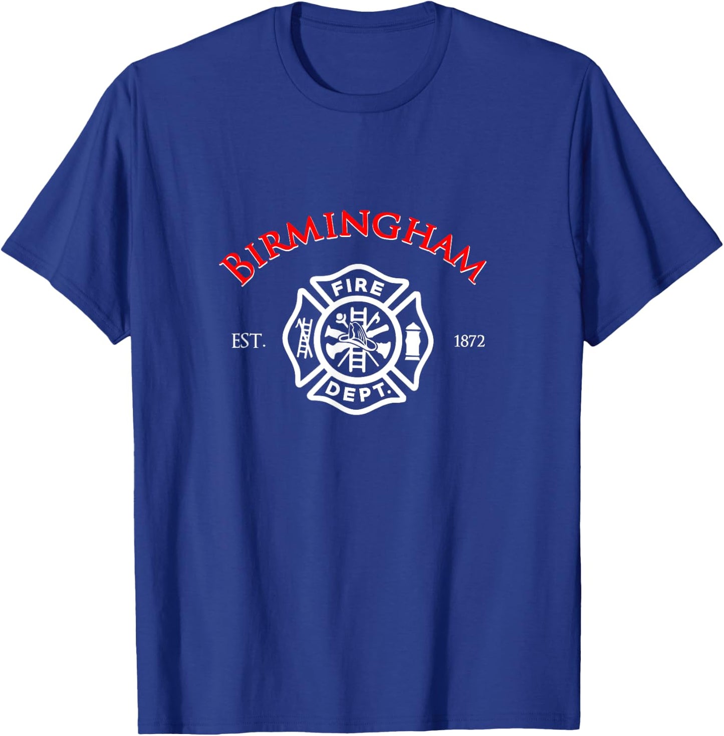 City of Birmingham Fire Rescue Alabama Firefighter T-Shirt - T-Shirt | Royal