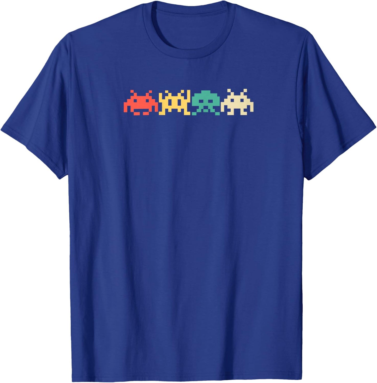 80s Video Game Vintage Retro Arcade Raglan Baseball T-Shirt - T-Shirt | Royal