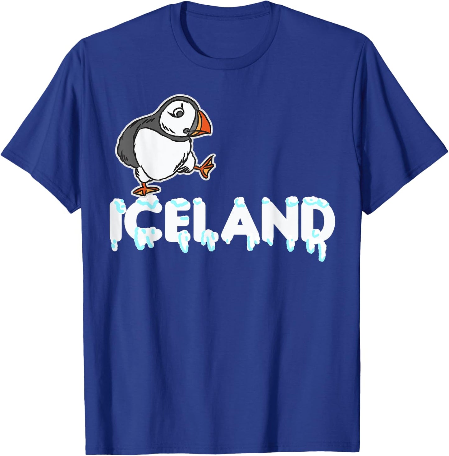 Iceland Puffin Funny Bird Animals Lover T-Shirt - T-Shirt | Royal