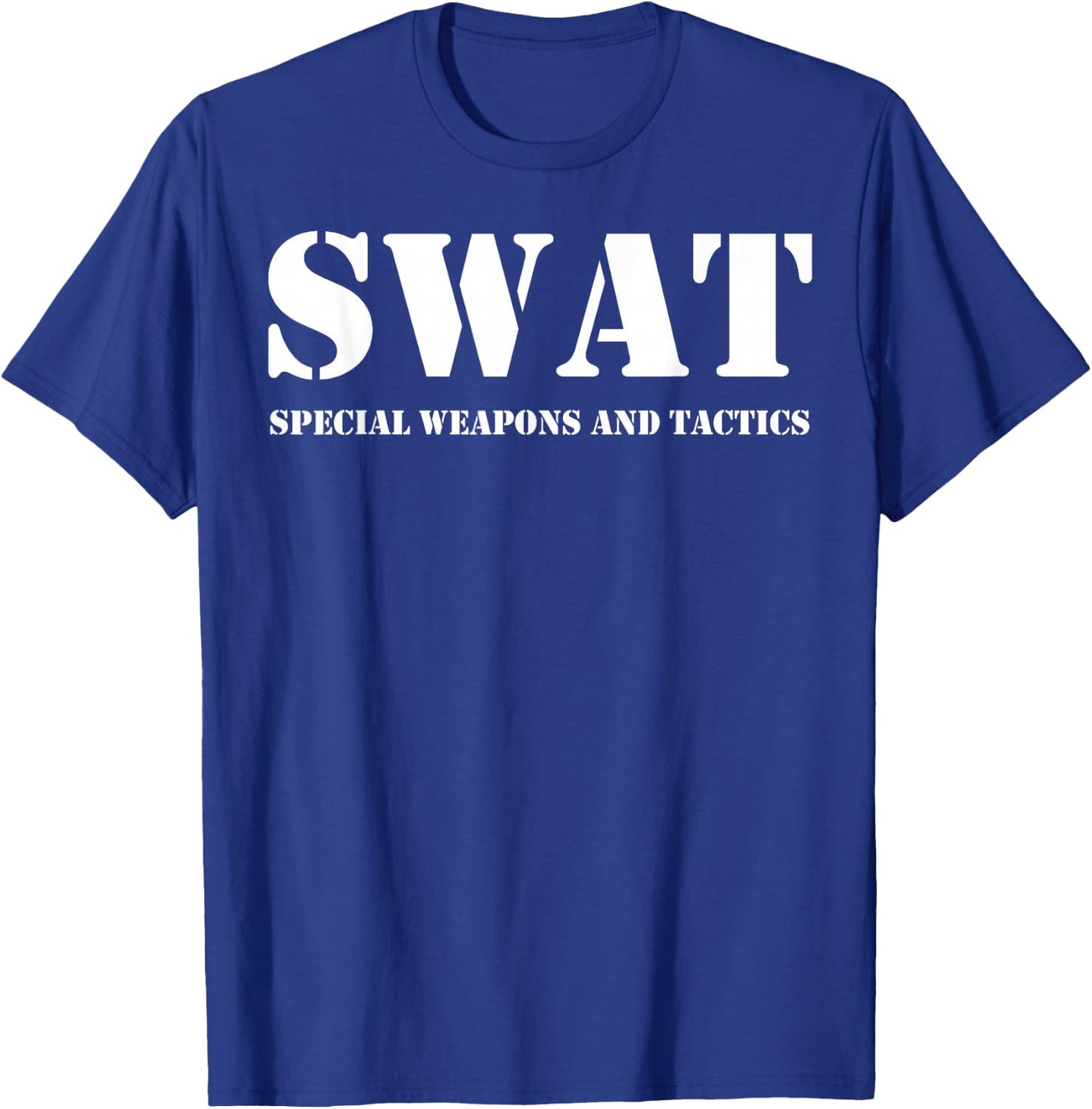SWAT Team Vintage Police Uniform T-Shirt - T-Shirt | Royal