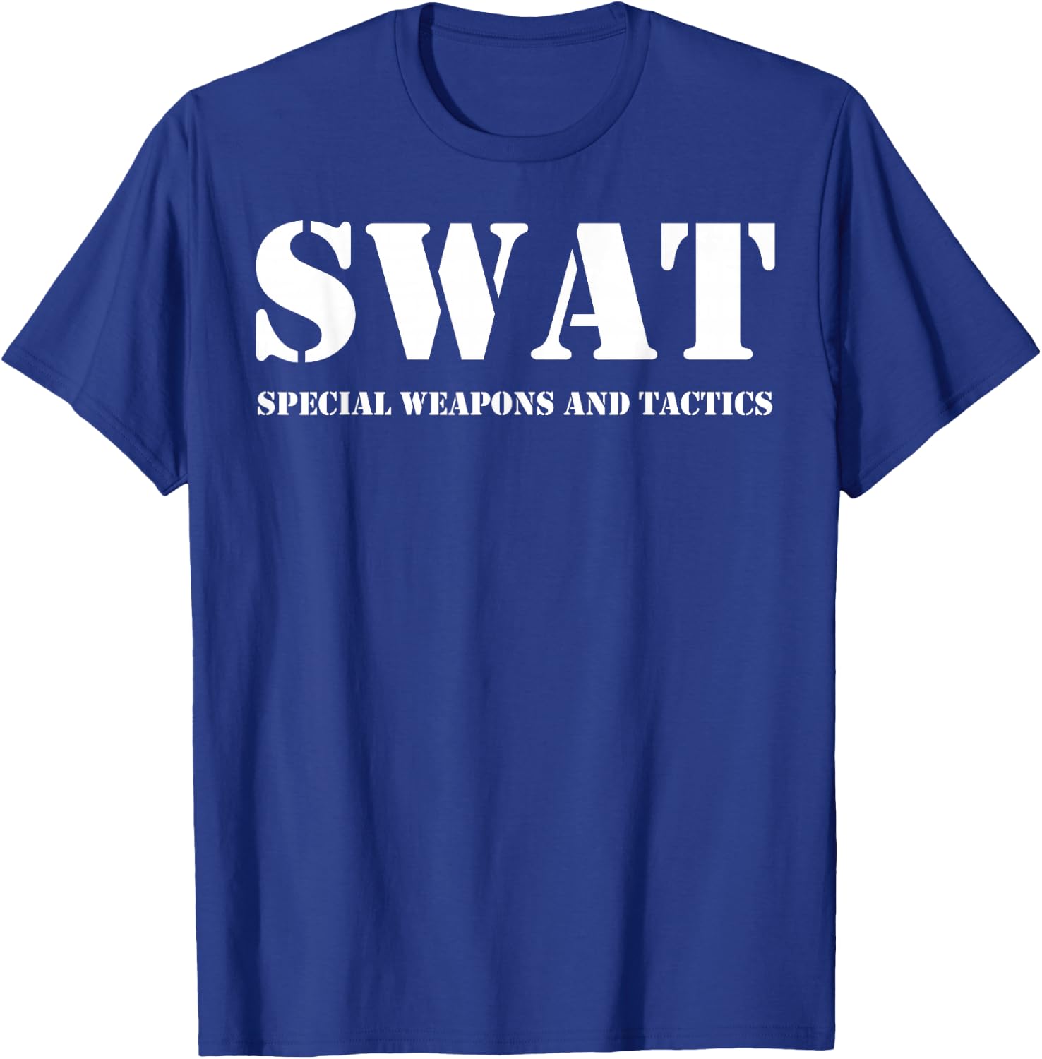 SWAT Team Vintage Police Uniform T-Shirt - T-Shirt | Royal