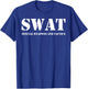 SWAT Team Vintage Police Uniform T-Shirt - T-Shirt | Royal