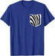 Zebra Pocket Safari African Wildness Wildlife Shirt Gift T-Shirt - T-Shirt | Royal
