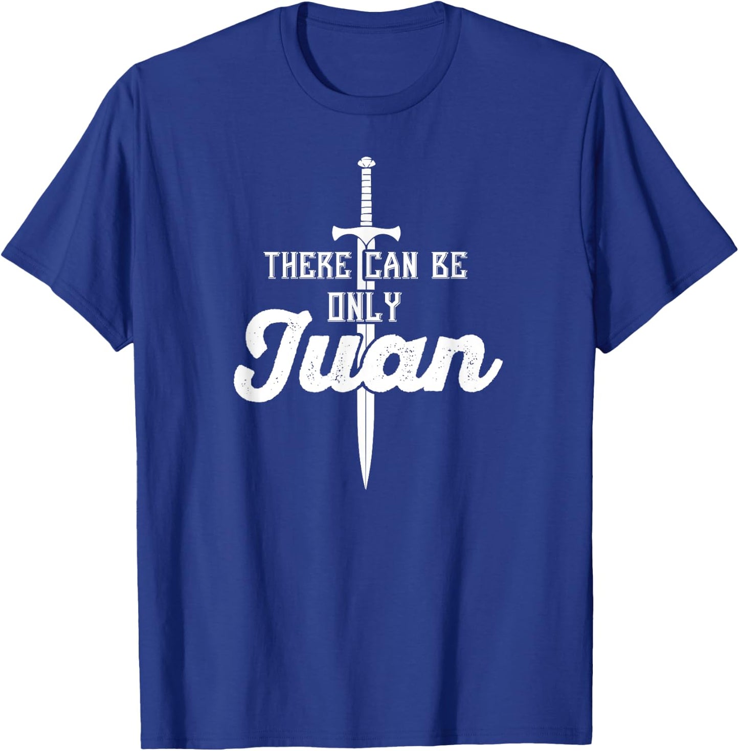 There Can Only Be Juan Shirt Cinco De Mayo Sword White T-Shirt - T-Shirt | Royal