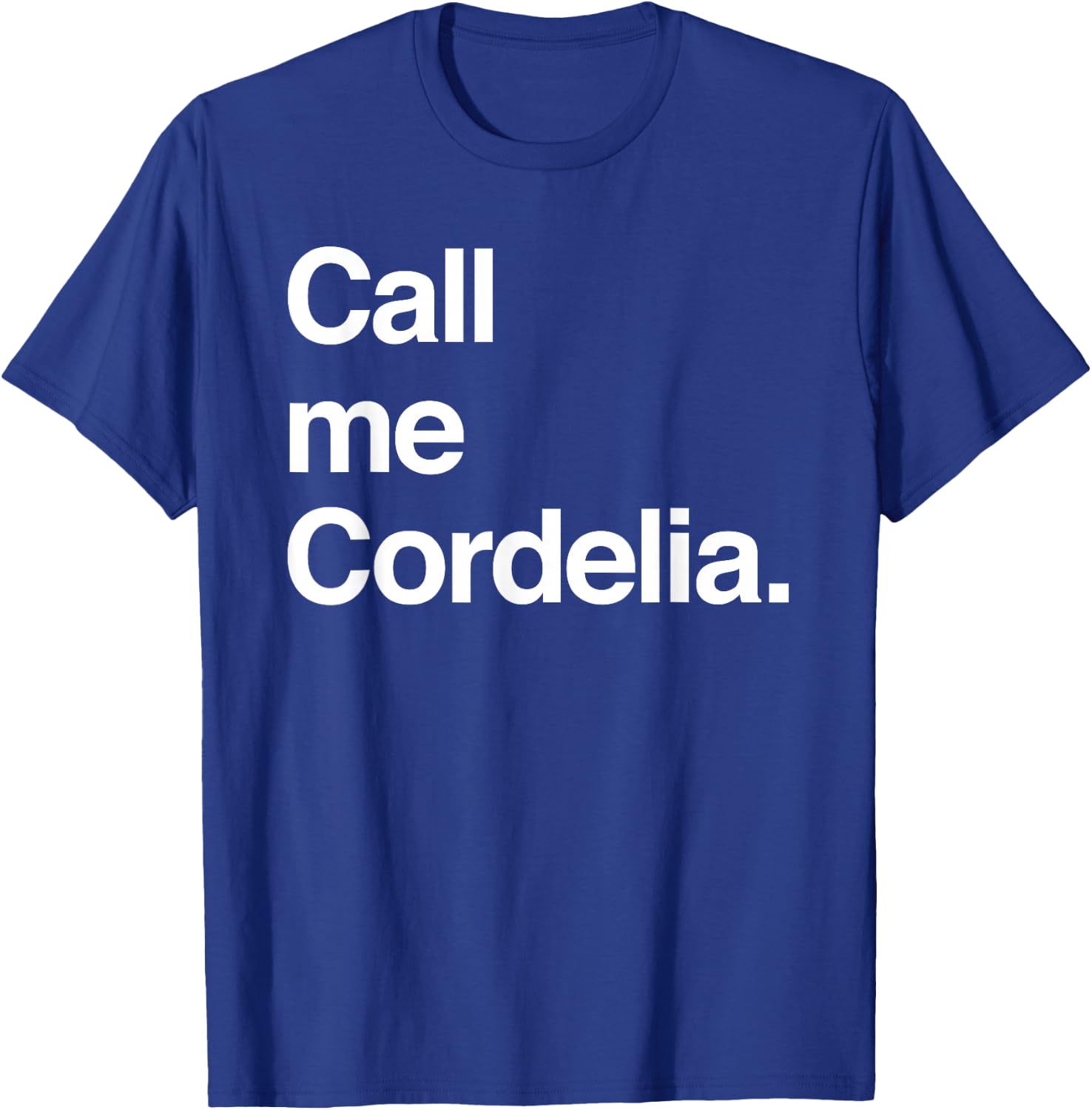 Anne of Green Gables (Call me Cordelia.) T-Shirt - T-Shirt | Royal