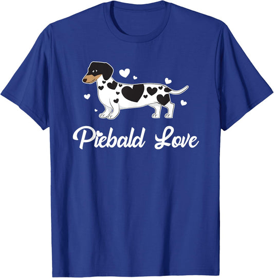 Piebald Shirt Wiener Dog for Puppy Lovers Men Women Girls Kids T-Shirt - T-Shirt | Royal