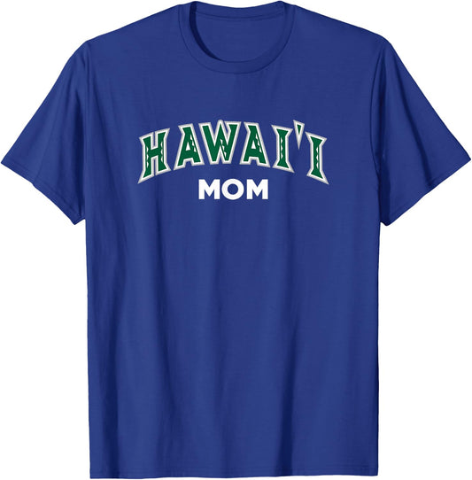 University of Hawaii Rainbow Warriors Mom T-Shirt - T-Shirt | Royal