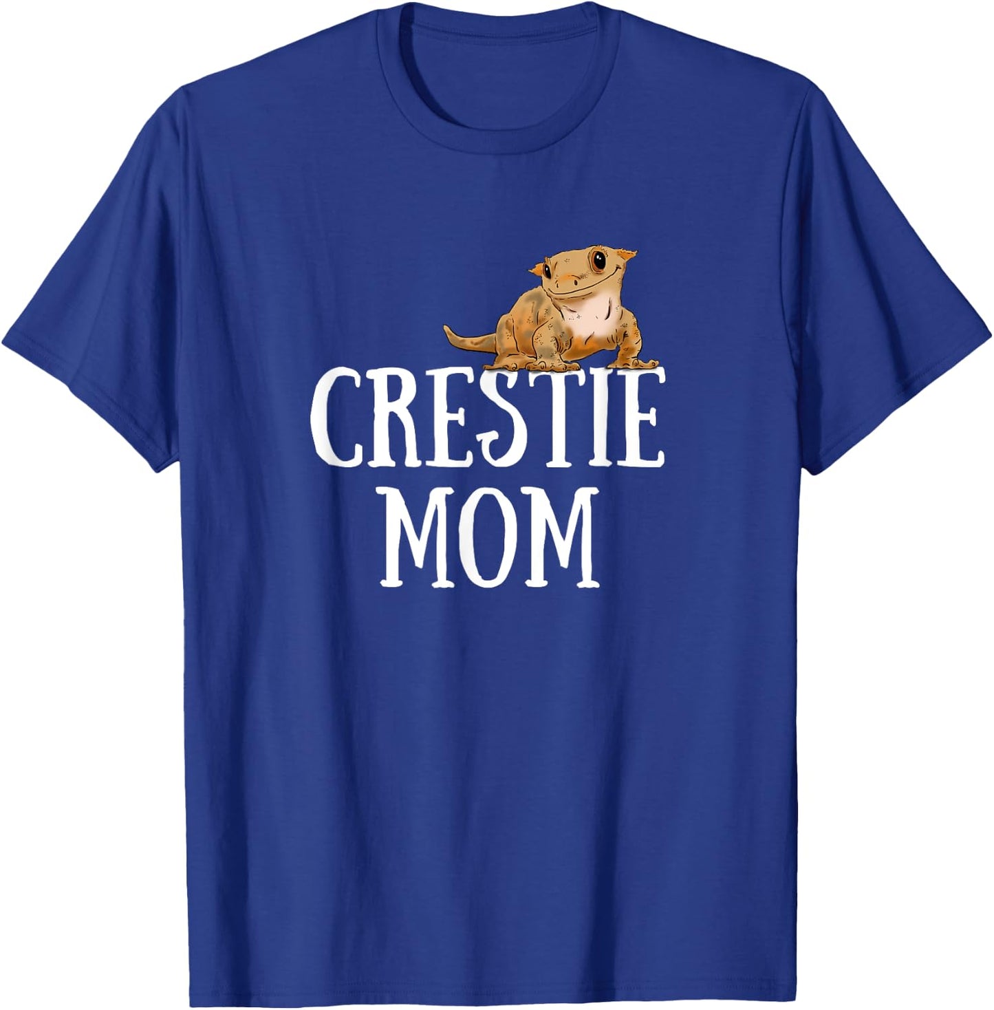 Crested Gecko Mom, Gecko Lover, Cute Crestie, Reptile Mom T-Shirt - T-Shirt | Royal