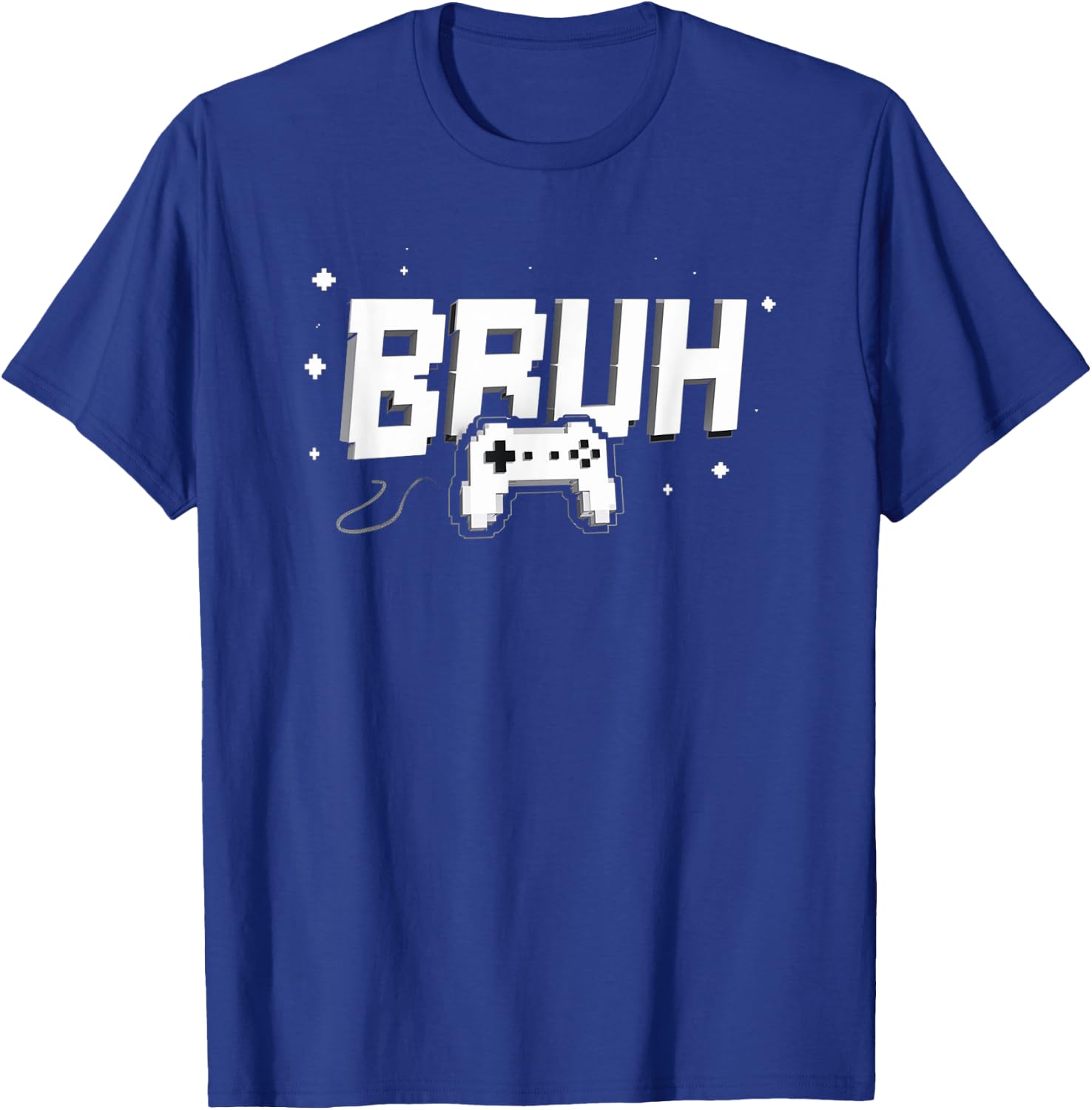 Video Gamer funny BRUH game controller for kids Men youth T-Shirt - T-Shirt | Royal