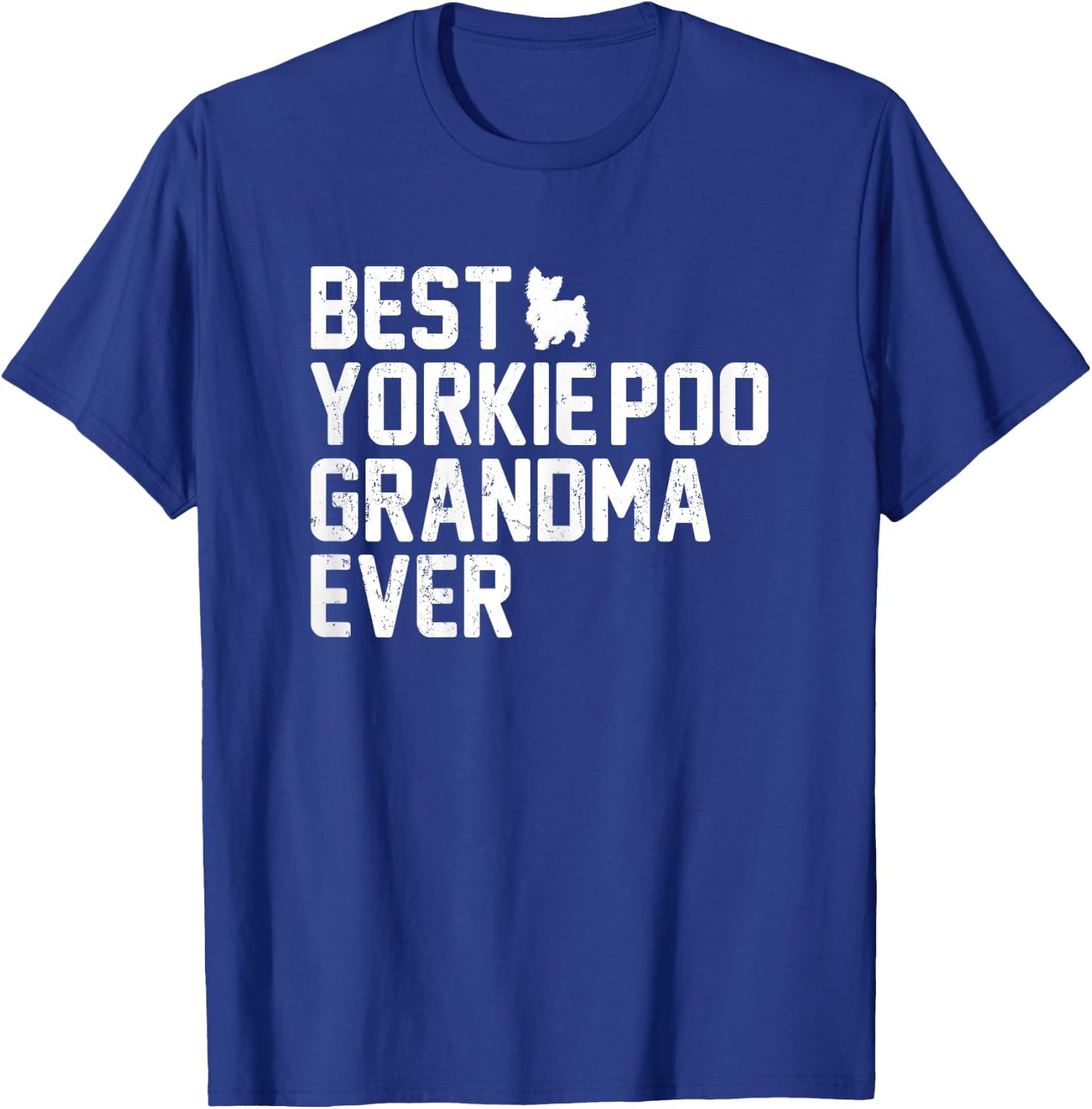 Best Grandma YORKIE-POO Ever Vintage T-Shirt - T-Shirt | Royal