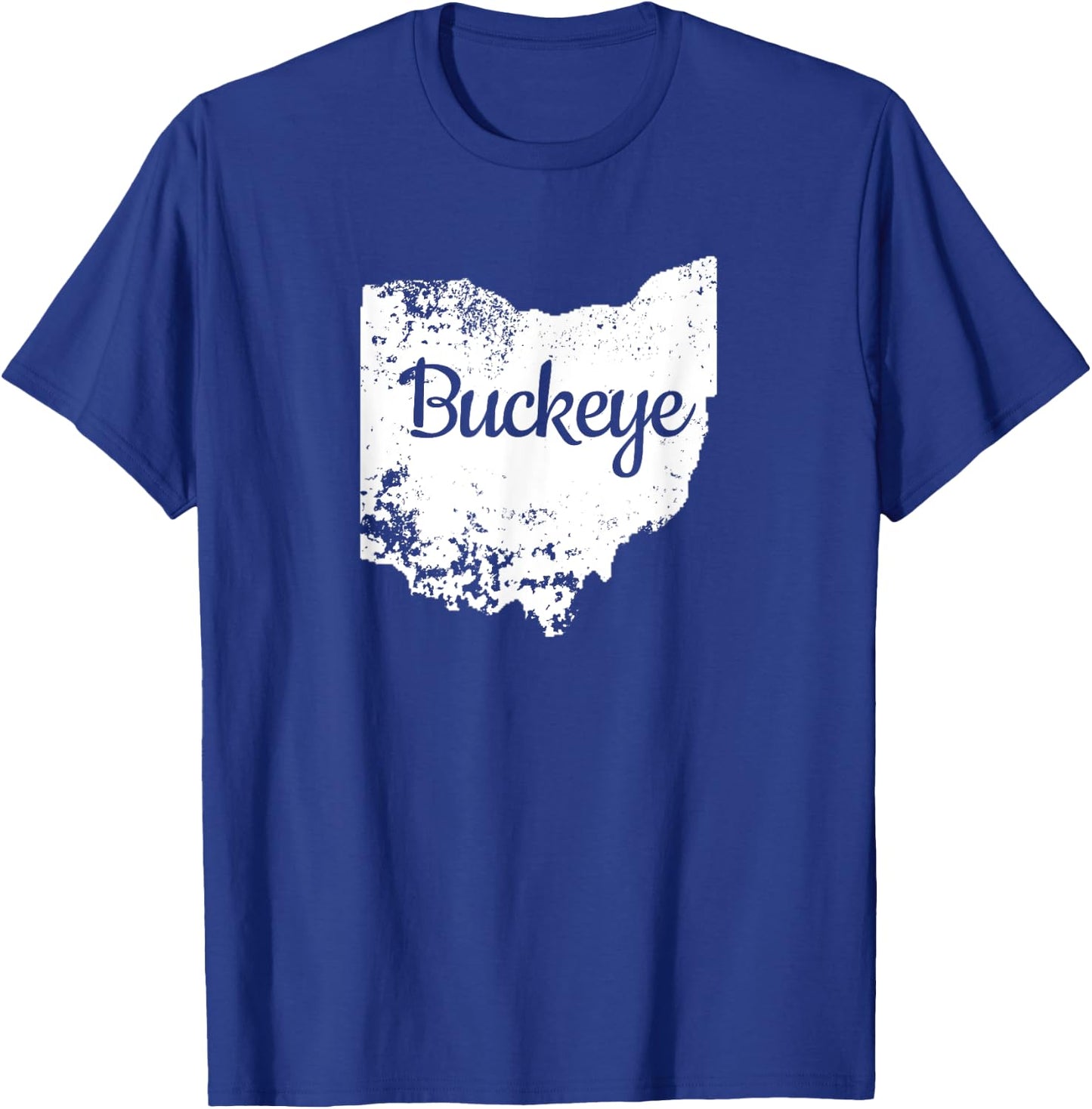 Ohio Shirt OH Love Buckeye State Home Distressed T-Shirt - T-Shirt | Royal