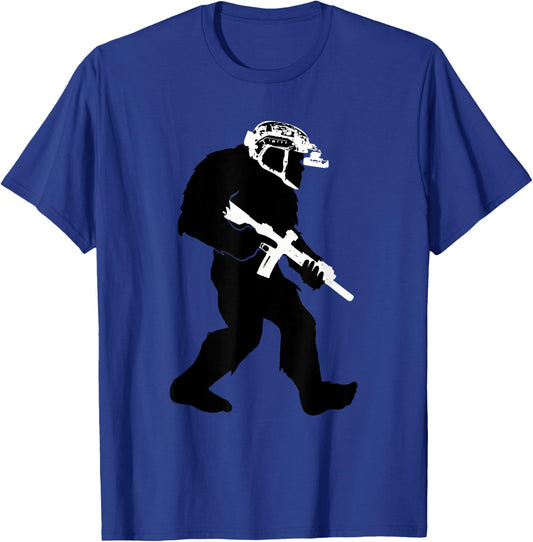 Tactical Bigfoot for Military and Law Enforcement T-Shirt - T-Shirt | Royal
