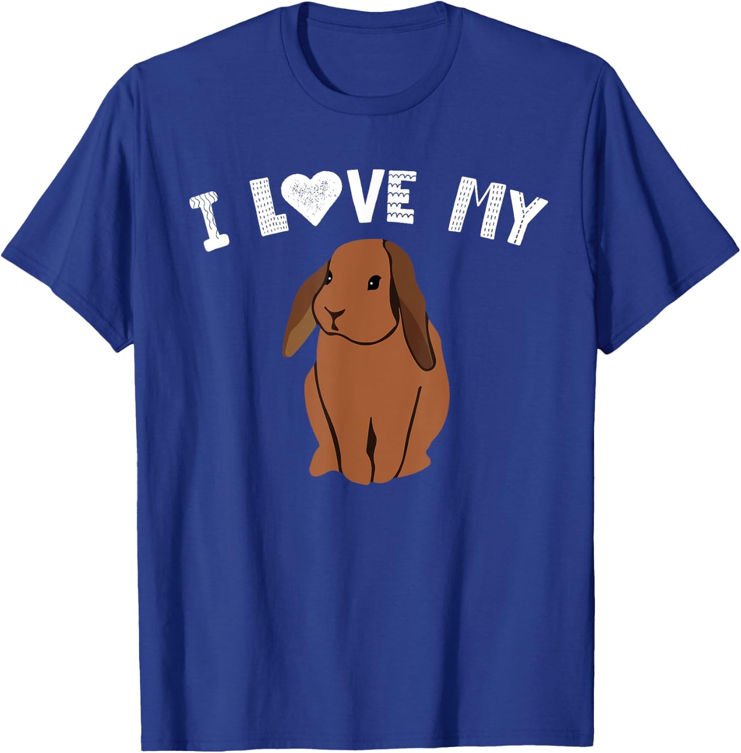 I Love My Bunny Rabbit Lovers Animal Pet Owner Gifts T-Shirt - T-Shirt | Royal