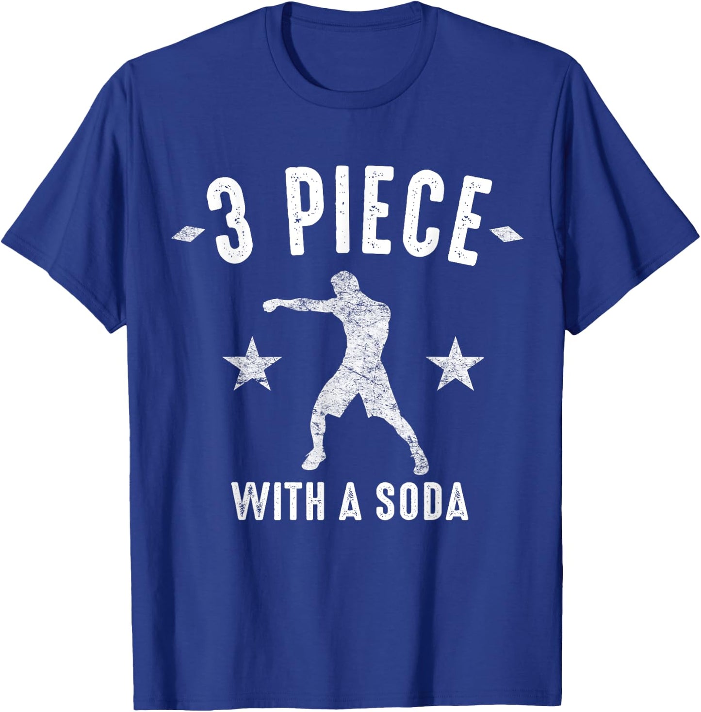 MMA Punch Combination Shirt Three Piece With A Soda T-Shirt - T-Shirt | Royal