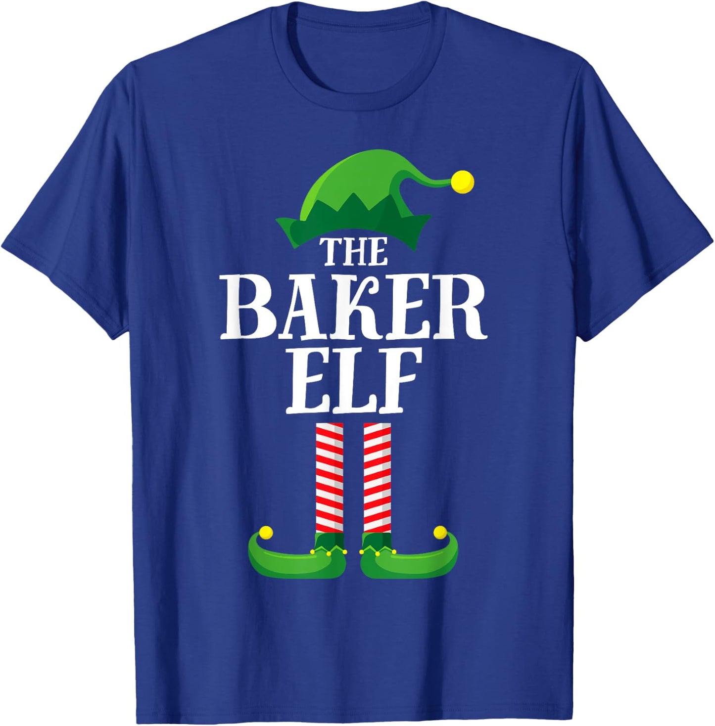 Baker Elf Matching Family Group Christmas Party Pyjamas T-Shirt - T-Shirt | Royal