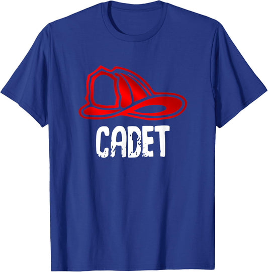 Cadet Firefighter Gift Shirt - Fire Company T-Shirt - T-Shirt | Royal