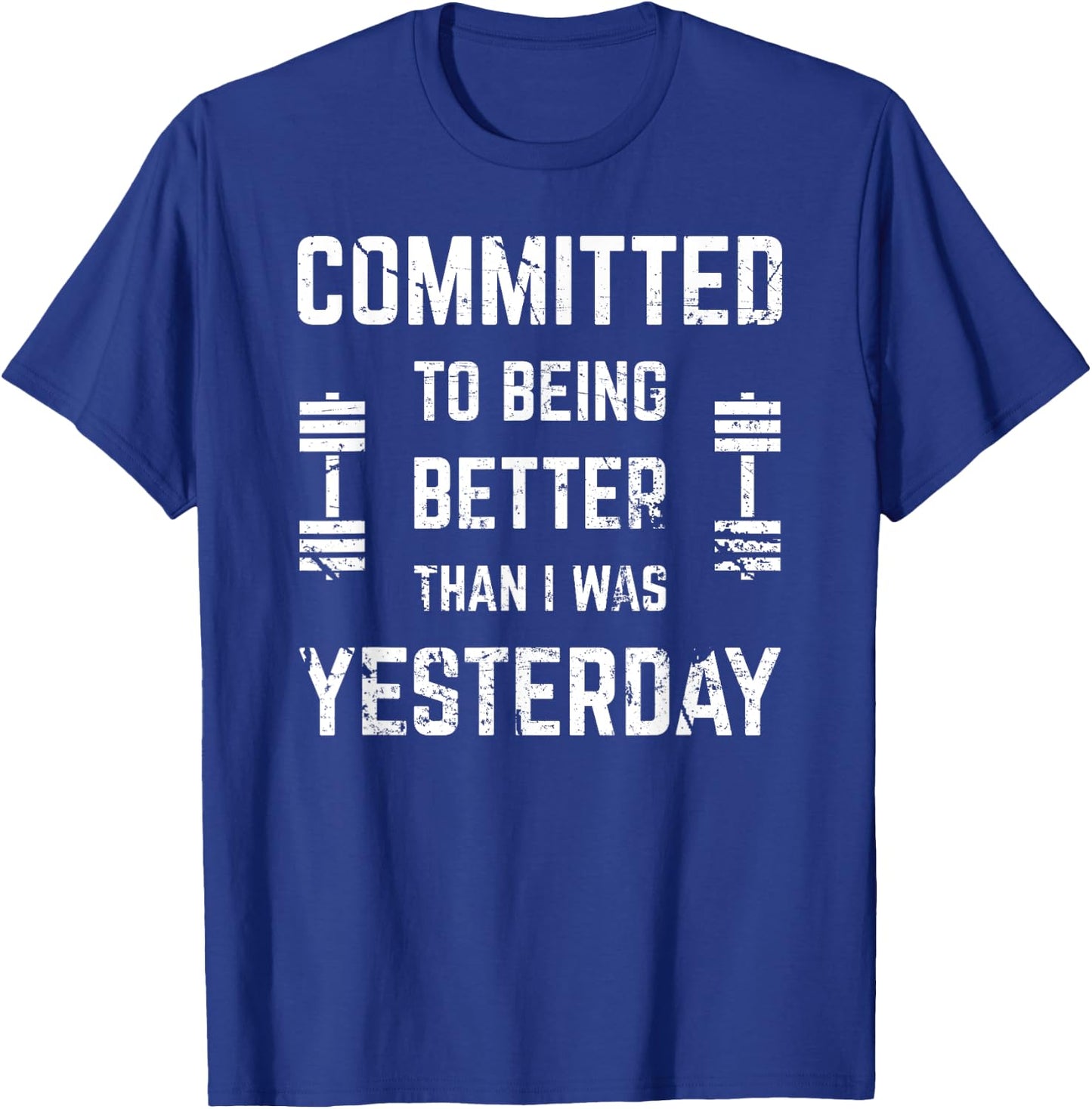 Fitness Motivation & Women With Saying Gym Workout T-Shirt - T-Shirt | Royal