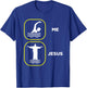 Funny Me Swimming Jesus Christian Faith - Religious Christ T-Shirt - T-Shirt | Royal
