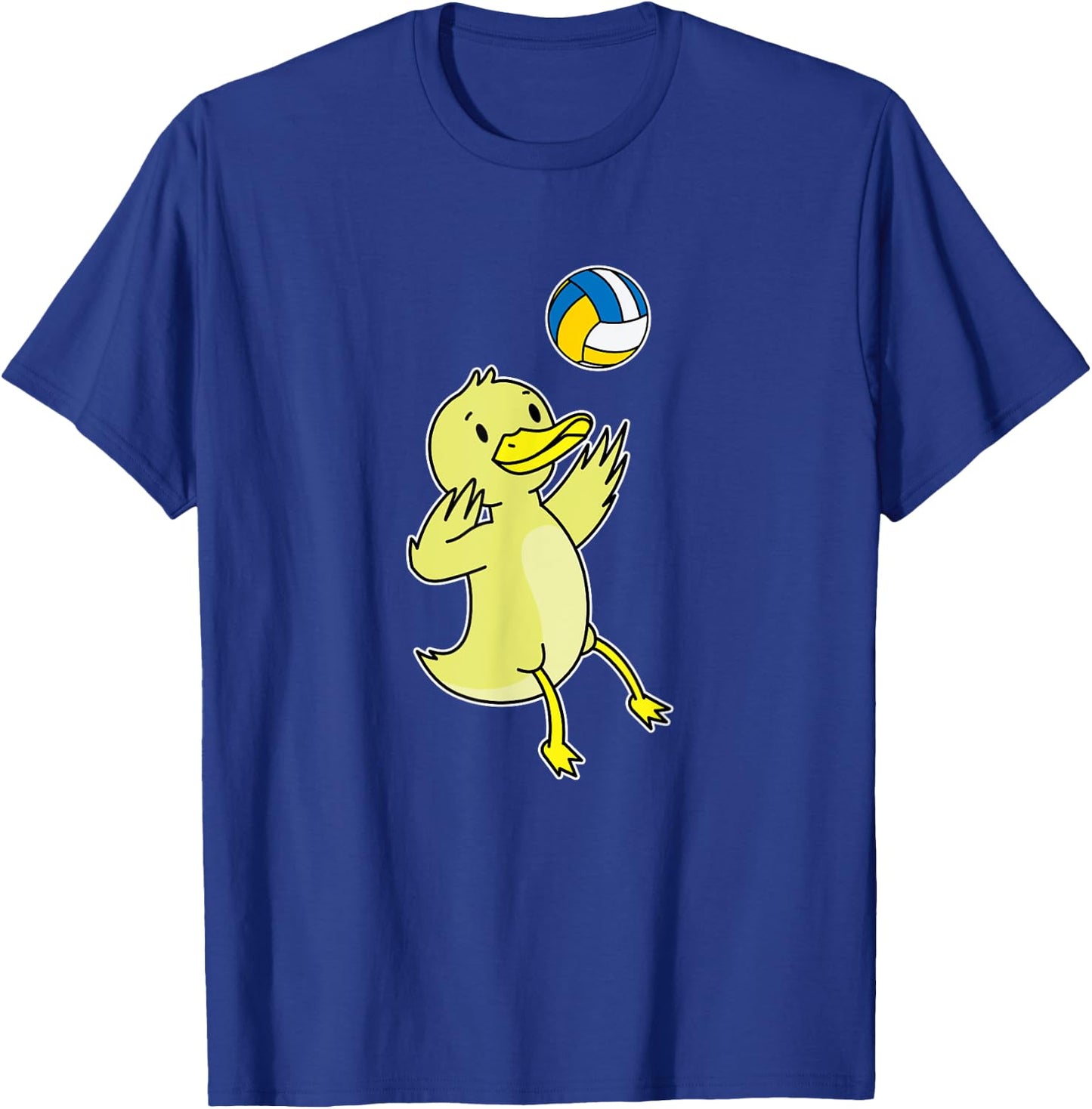 Duck plays Volleyball T-Shirt - T-Shirt | Royal