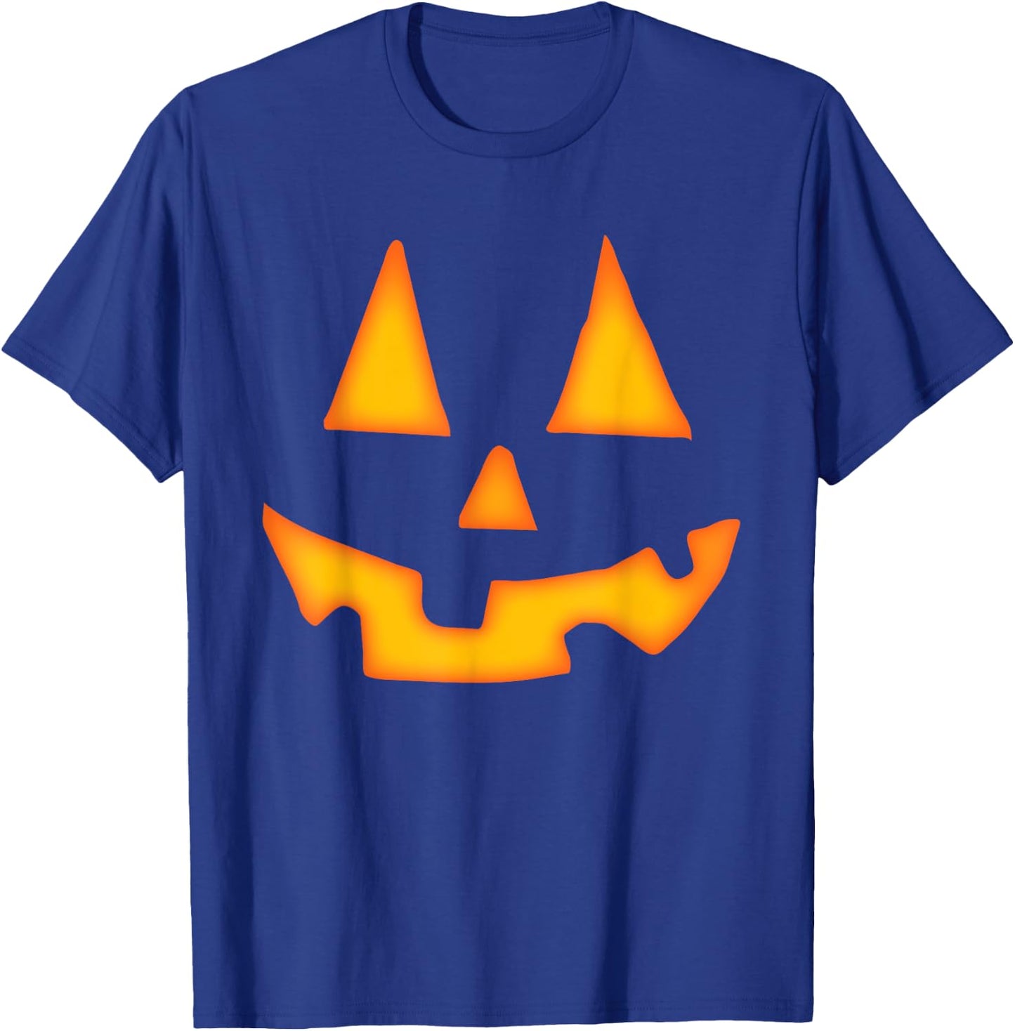 Pumpkin Halloween Women Jack O Lantern Face T-Shirt - T-Shirt | Royal