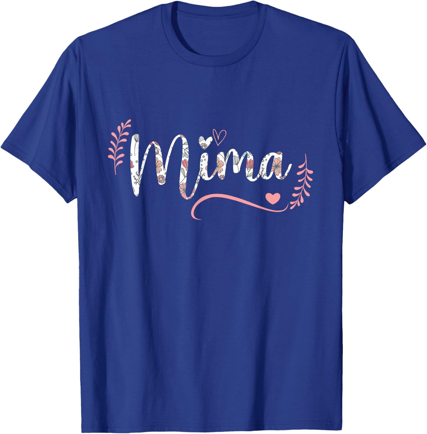 Mima Floral Grandma Christmas Mother's Day Grandparents T-Shirt - T-Shirt | Royal