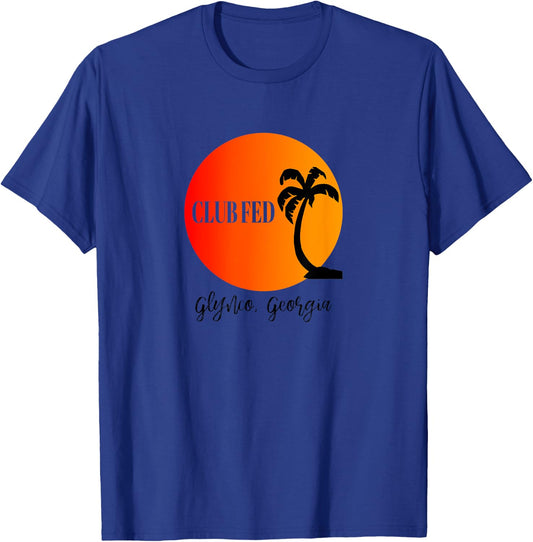 Law Enforcement Retirement - Club Fed - Glynco Georgia T-Shirt - T-Shirt | Royal