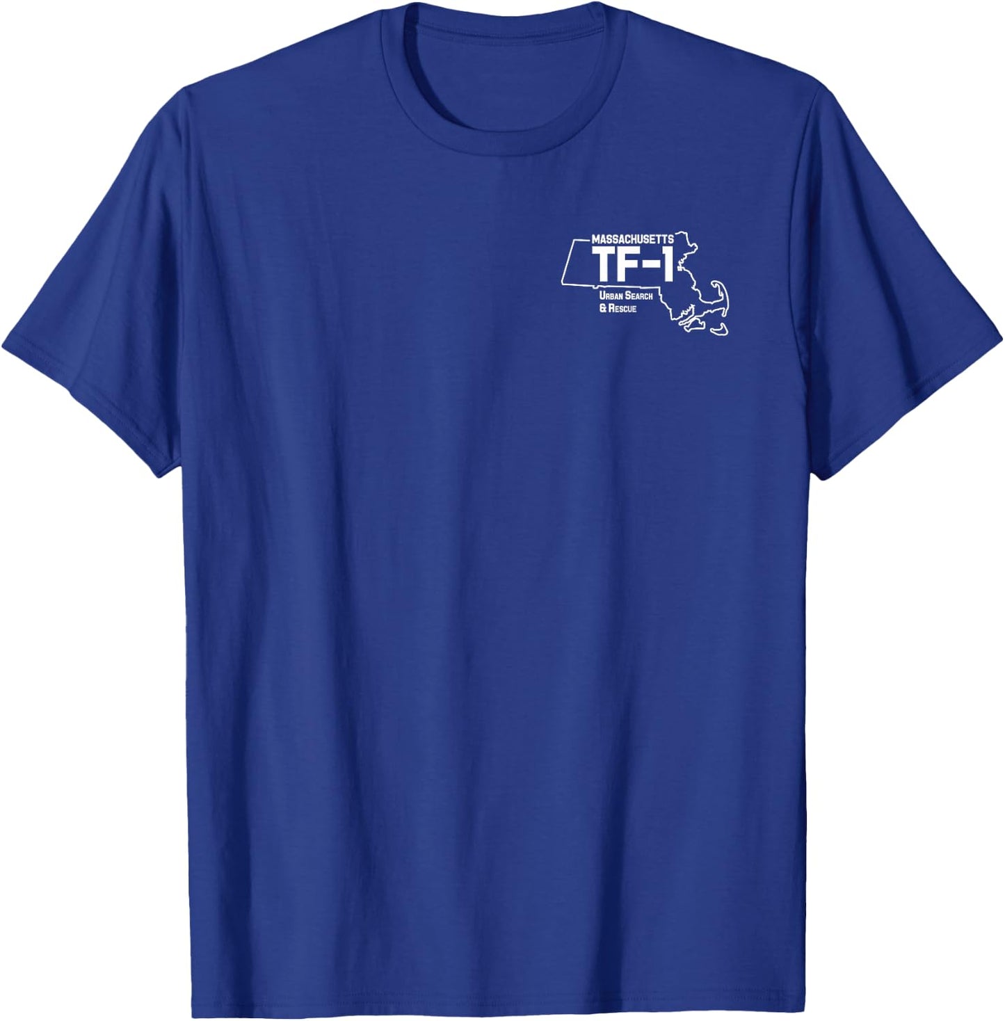 Urban Search Rescue Massachusetts Task Force MA-TF1 Duty T-Shirt - T-Shirt | Royal