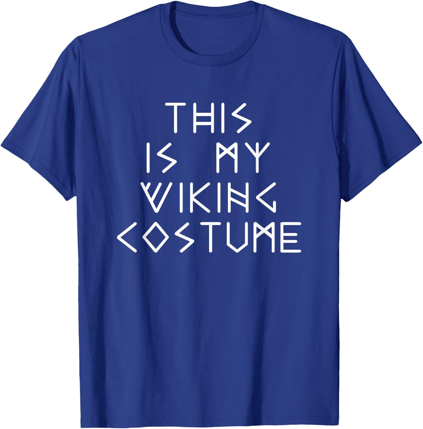 This Is My Viking Halloween Costume Simple Funny Last Minute T-Shirt - T-Shirt | Royal