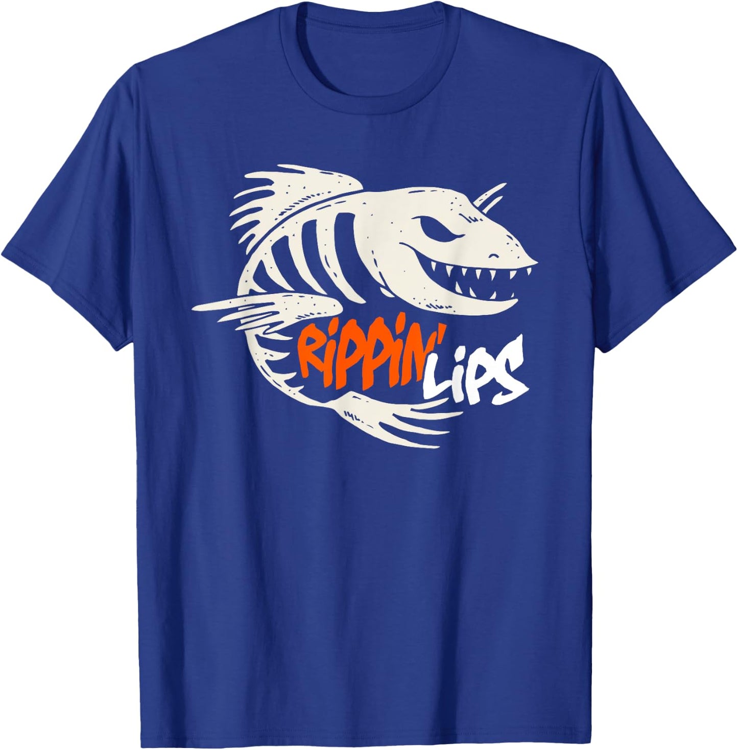 Fishing Rippin' Lips Fish Bones T Shirt T-Shirt - T-Shirt | Royal