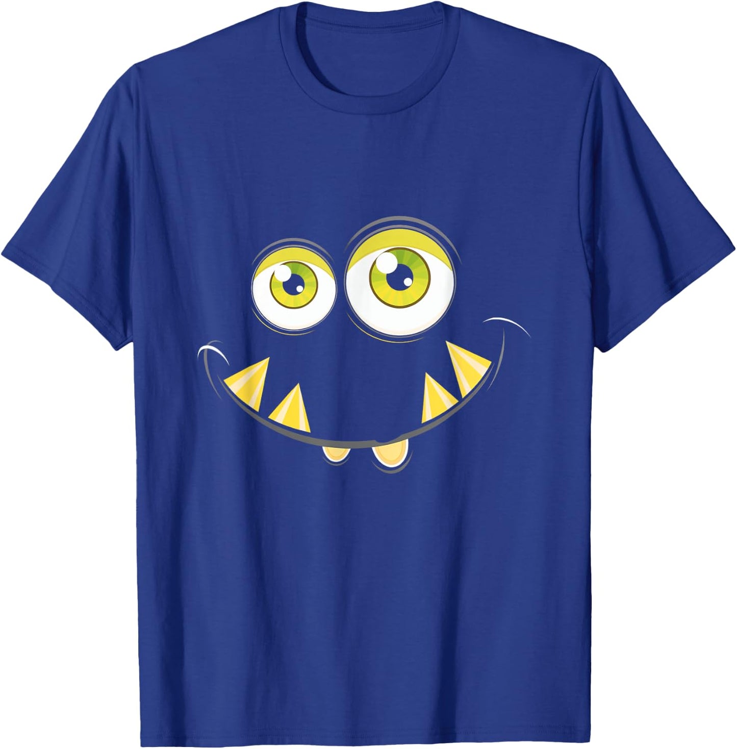 Monster Face Cute Halloween Costume Idea Kids Fun T-Shirt - T-Shirt | Royal