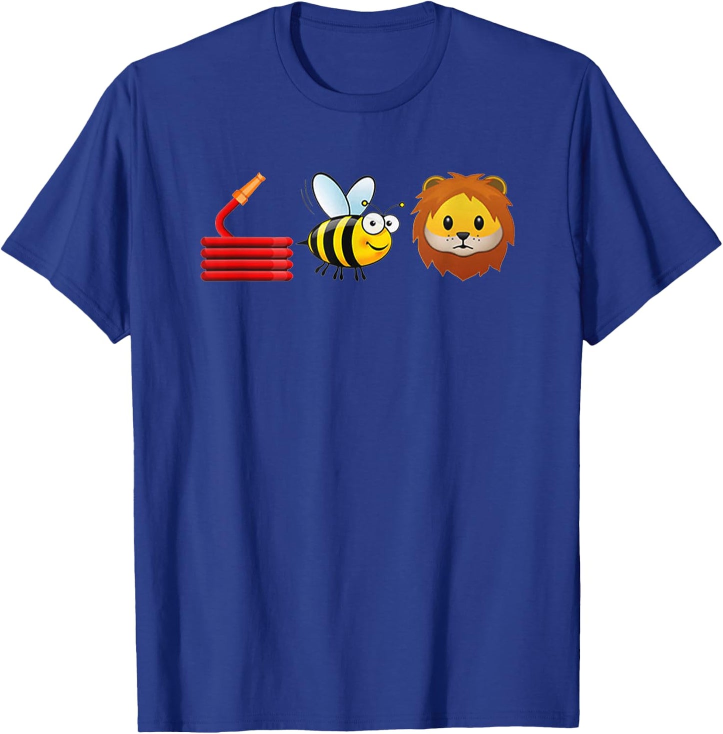 Hose Bee Lion I am a FireFighter T-Shirt - T-Shirt | Royal