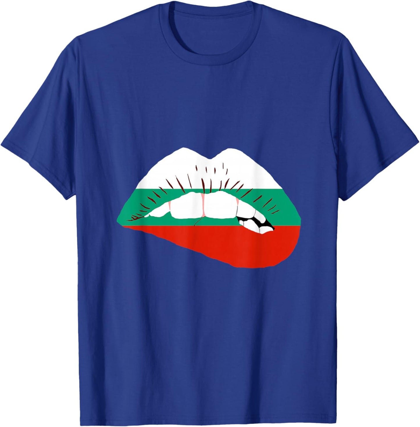 Bulgarian Flag Lip Bulgarian Roots Bulgarian Pride Bulgaria T-Shirt - T-Shirt | Royal