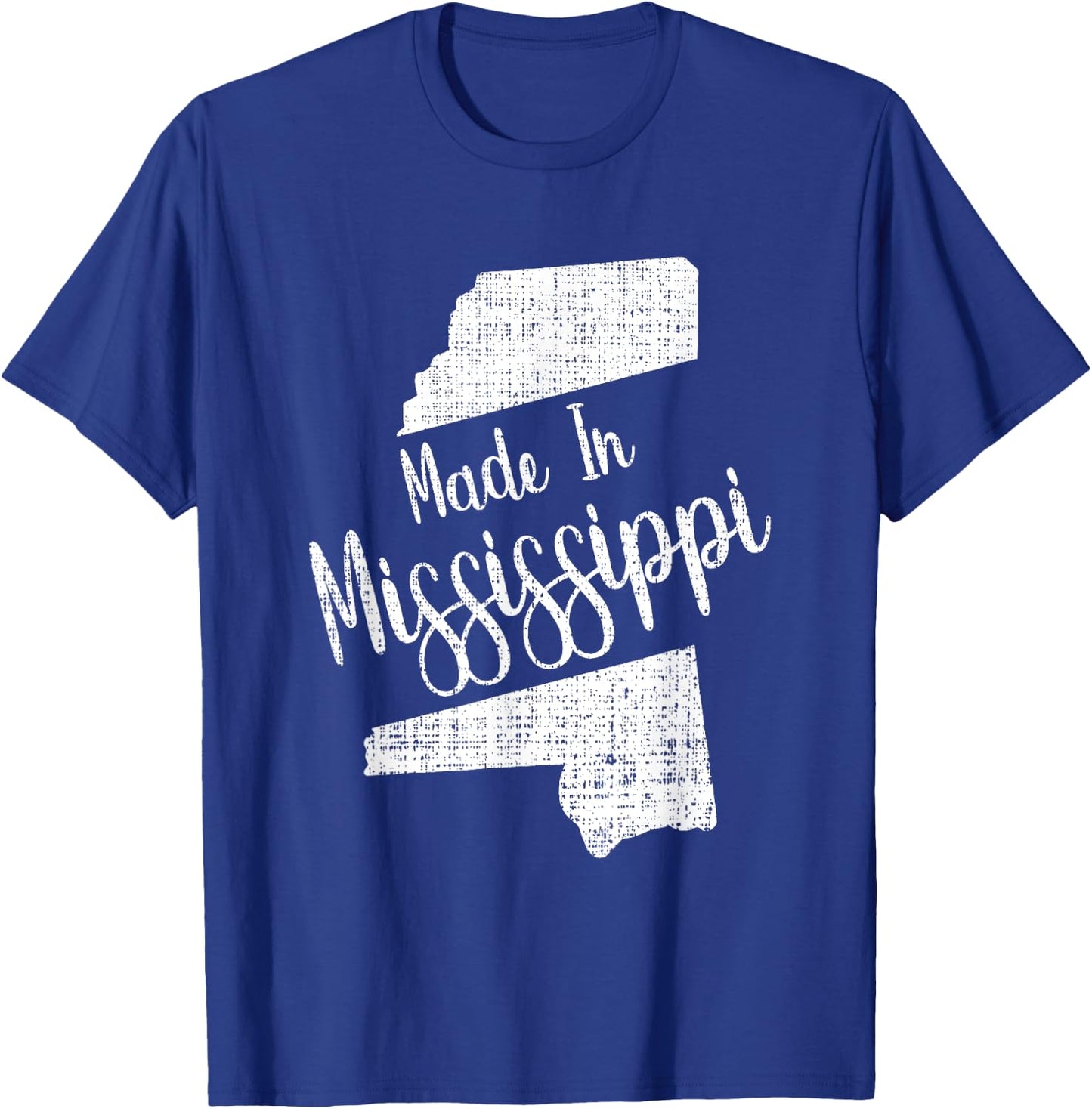 Mississippi State Map Souvenir Gift T-Shirt - T-Shirt | Royal