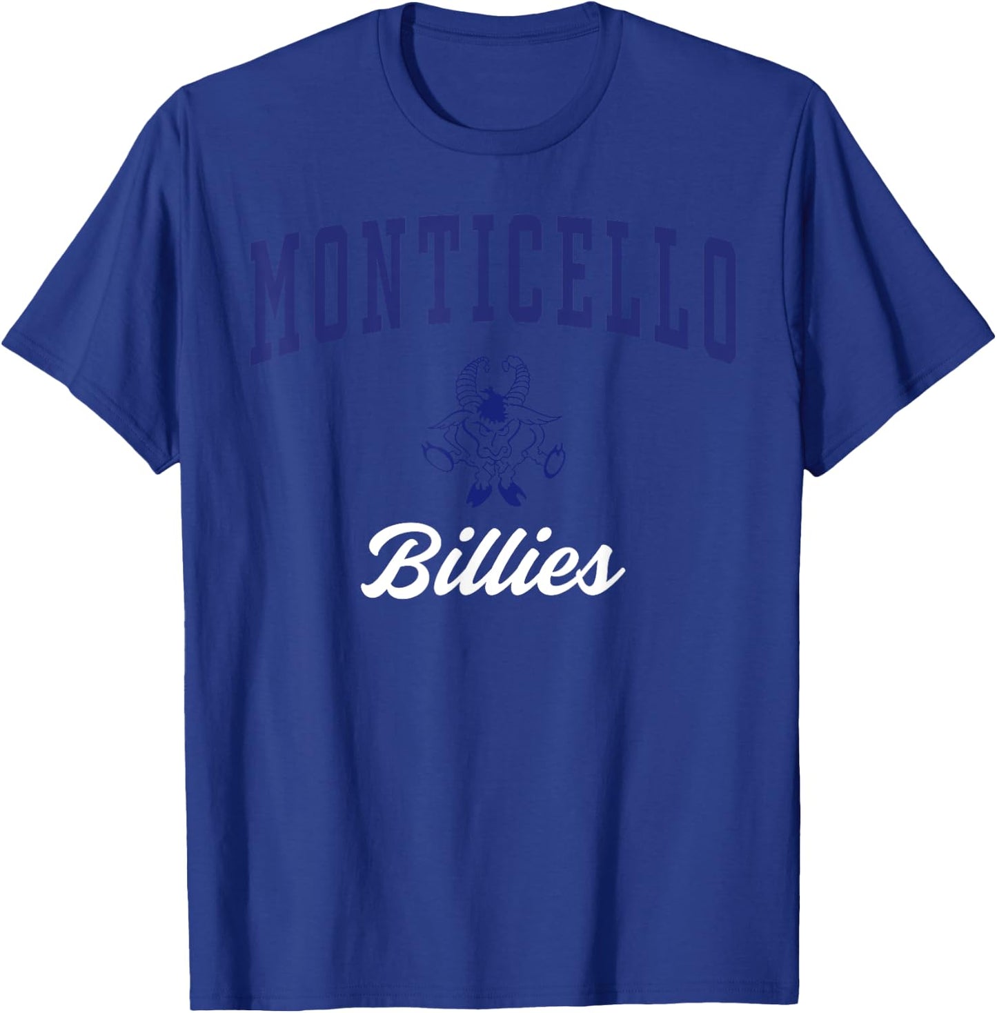 Monticello High School Billies C3 T-Shirt - T-Shirt | Royal